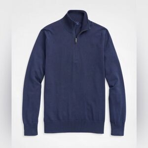 TWO BROOKS BROTHERS WASHABLE MARINO WOOL QUARTER ZIP Size XXL